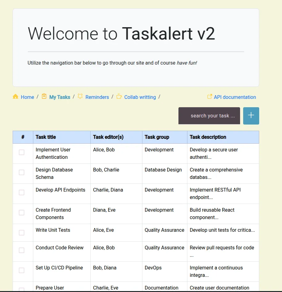 Taskalert Full UI